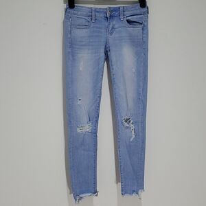 AMERICAN Eagle Super Super Stretch 27x27 Super Low Rise Size 0 Jeggings